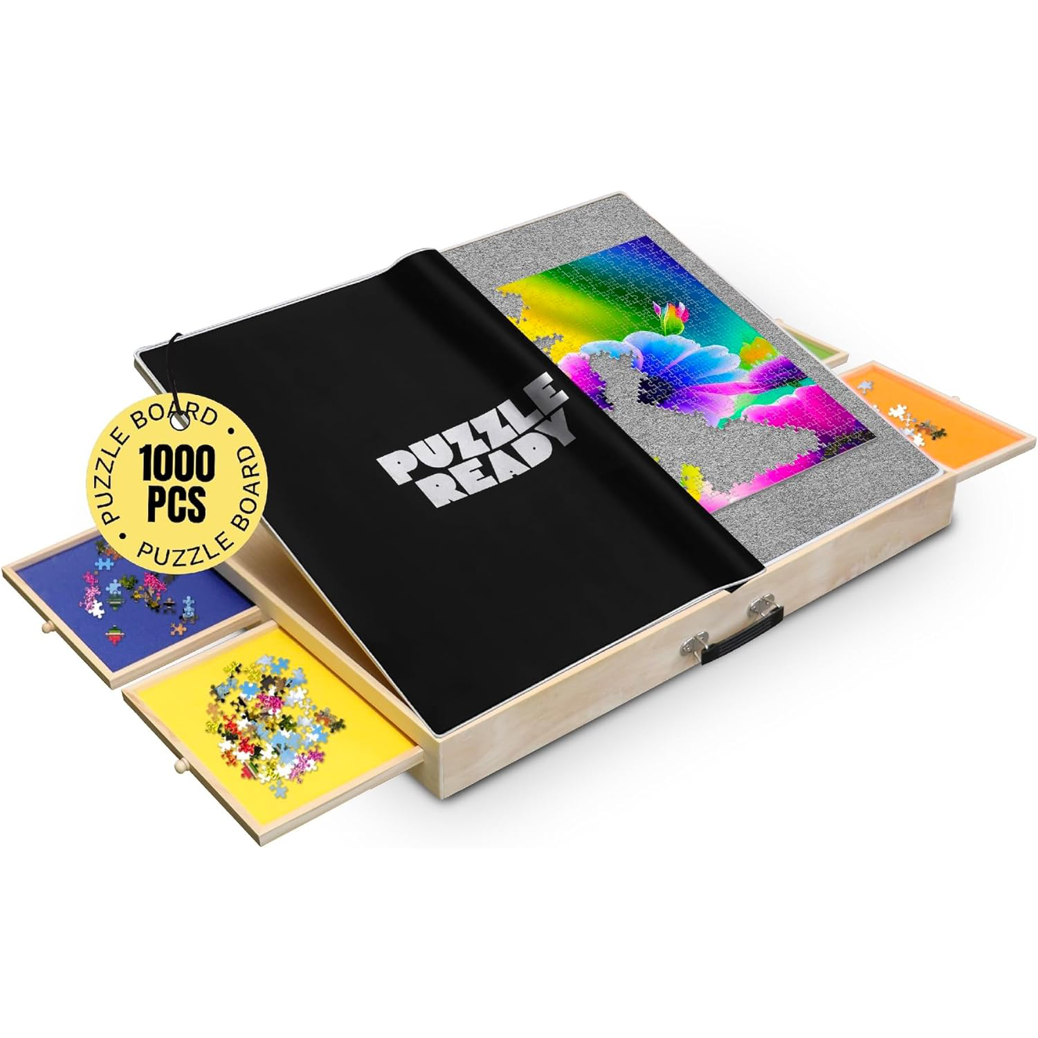 Puzzle Ready Tilting Board Adjustable, Portable Puzzle Table for 1000 & 1500 Piece Puzzles